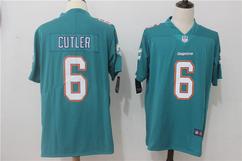 Men’s Miami Dolphins Jay Cutler #6 Green Jersey