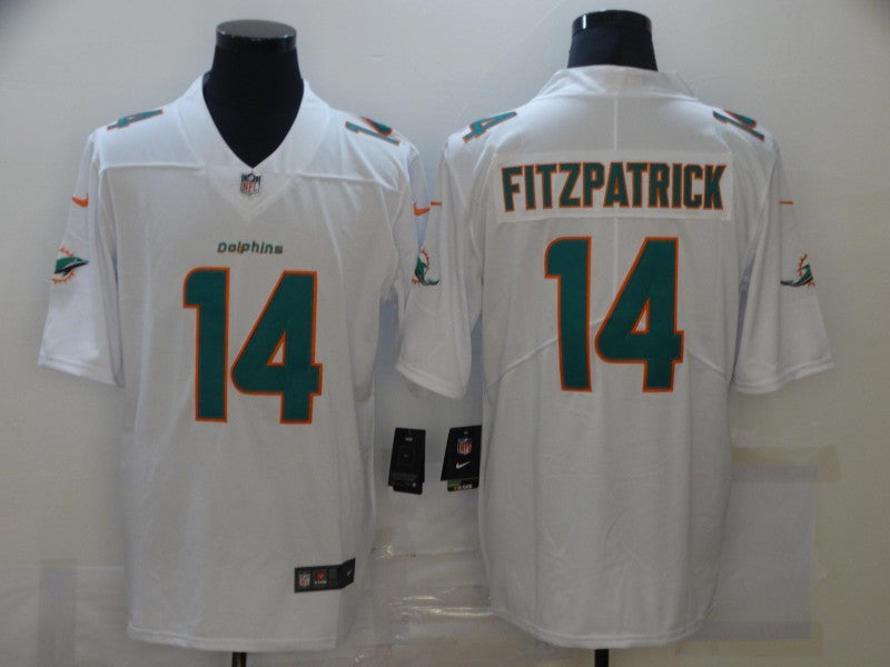 Men’s Miami Dolphins Ryan Fitzpatrick #14 White Jersey