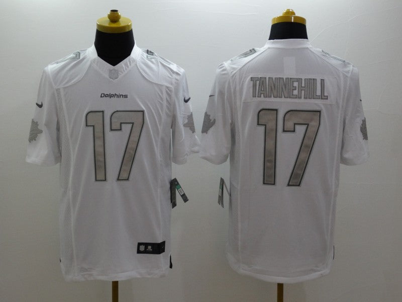 Men’s Miami Dolphins Ryan Tannehill #17 White Jersey