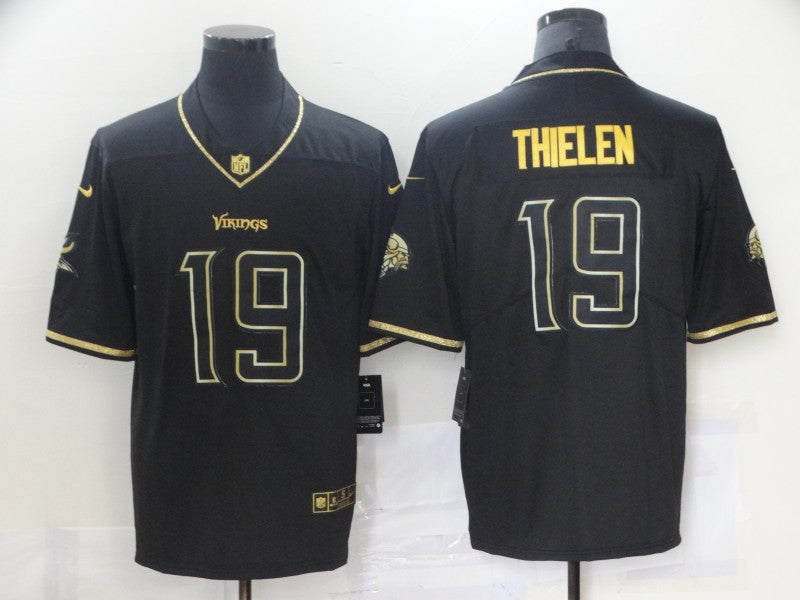 Men’s Minnesota Vikings Adam Thielen #19 Black Jersey