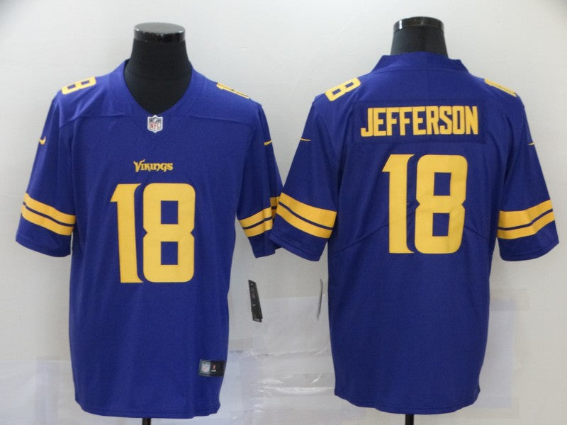 Men’s Minnesota Vikings Justin Jefferson #18 Purple Jersey