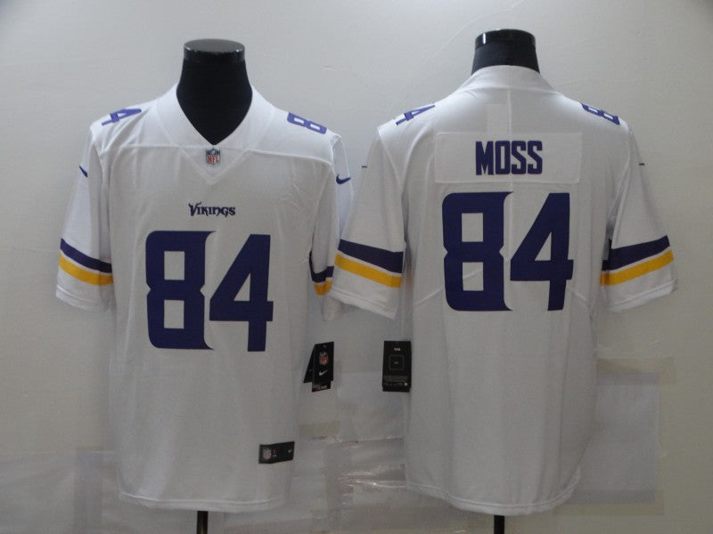 Men’s Minnesota Vikings Randy Moss #84 White Jersey