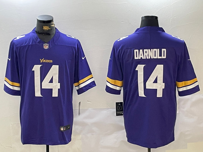 Men’s Minnesota Vikings Sam Darnold #14 Purple Team Jersey
