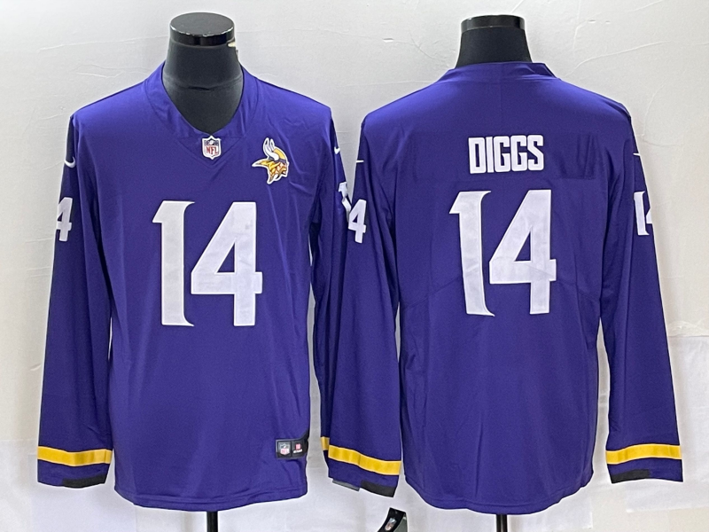 Men’s Minnesota Vikings Stefon Diggs #14 Purple Jersey