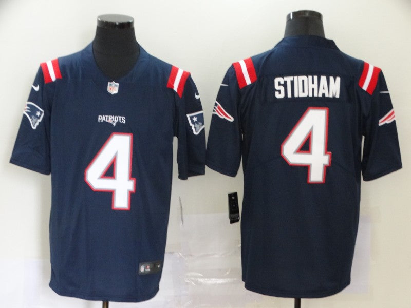 Men’s New England Patriots Jarrett Stidham #4 Navy Jersey