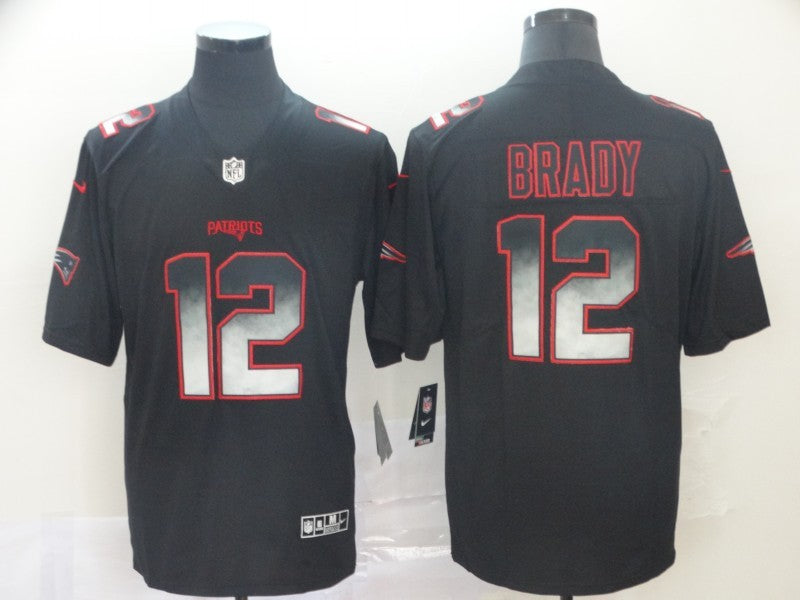 Men’s New England Patriots Tom Brady #12 Black Jersey