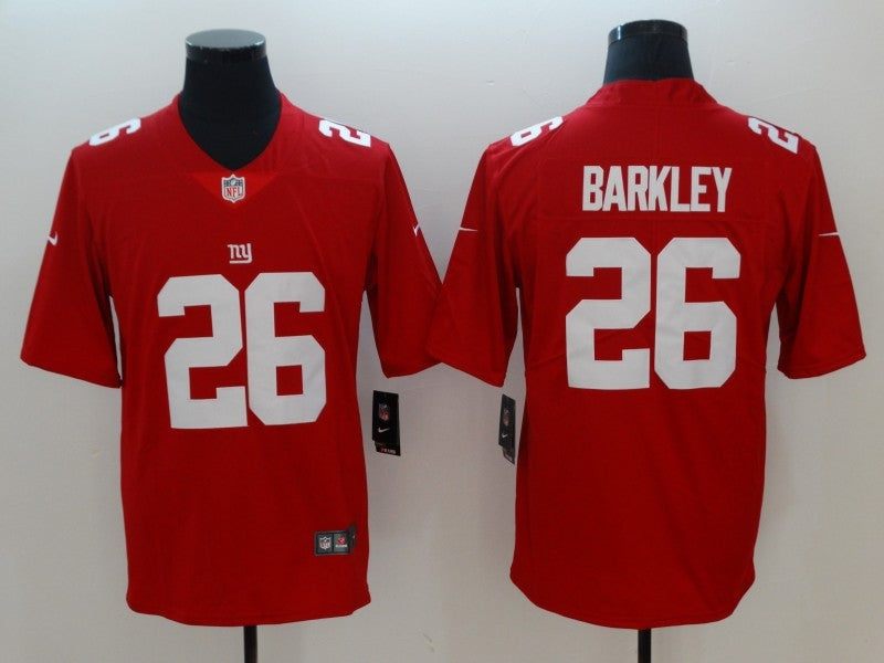 Men’s New York Giants #26 Saquon Barkley Jersey Red