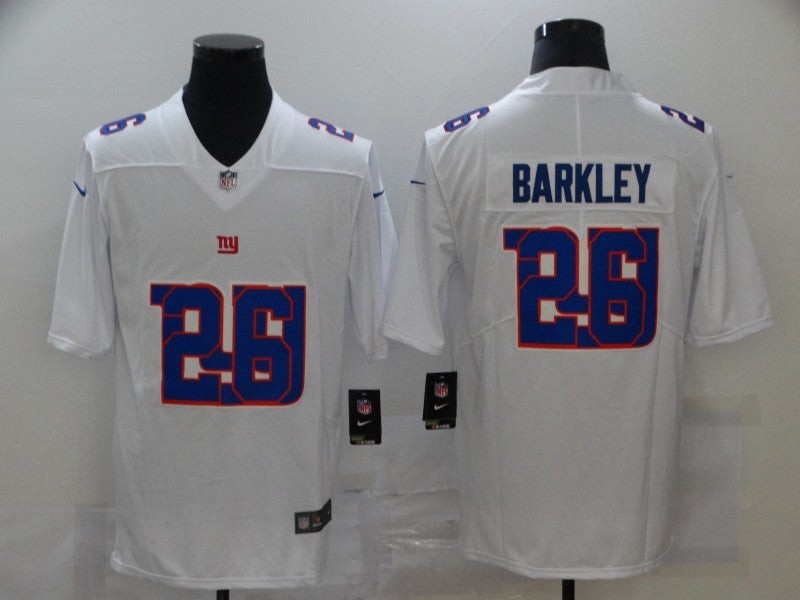 Men’s New York Giants #26 Saquon Barkley White Jersey