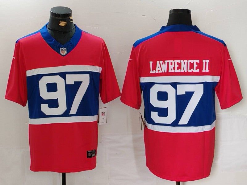 Men’s New York Giants Dexter Lawrence II #97 Century Red Alternate Jersey