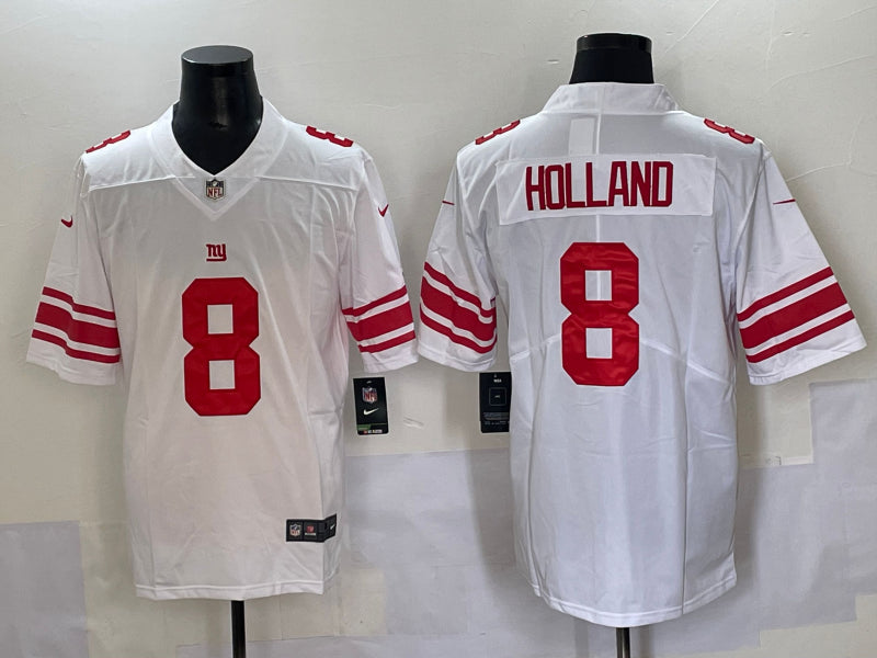 Men’s New York Giants Jevon Holland #8 White Jersey