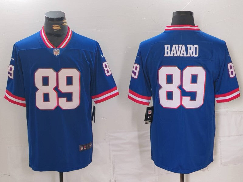 Men’s New York Giants Mark Bavaro #89 Royal Classic Jersey
