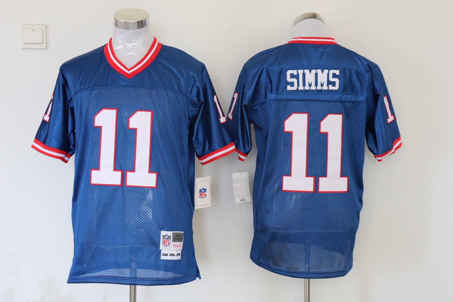 Men’s New York Giants Phil Simms Mitchell & Ness Royal Legacy Jersey