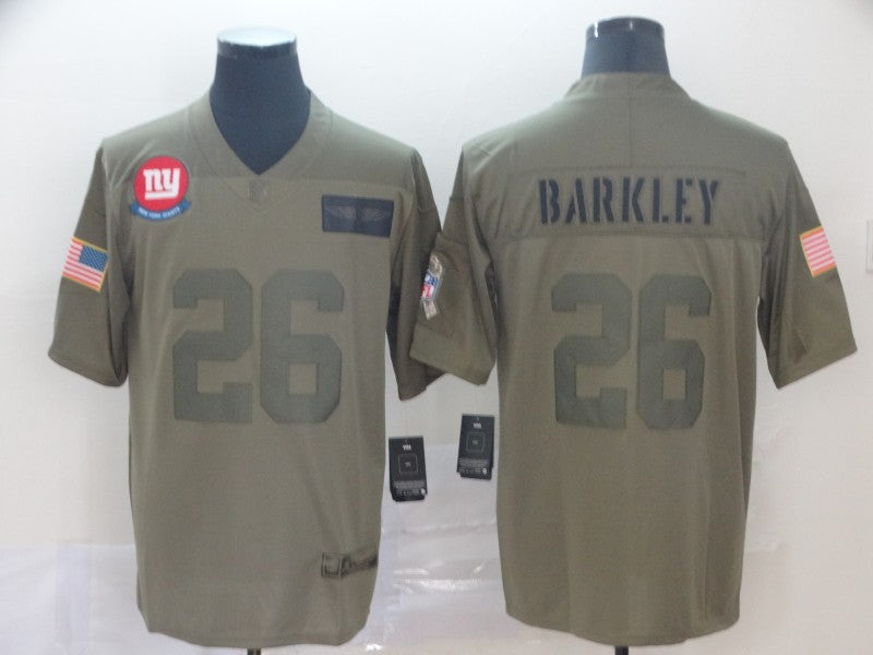 Men’s New York Giants Saquon Barkley #26 Brown Jersey