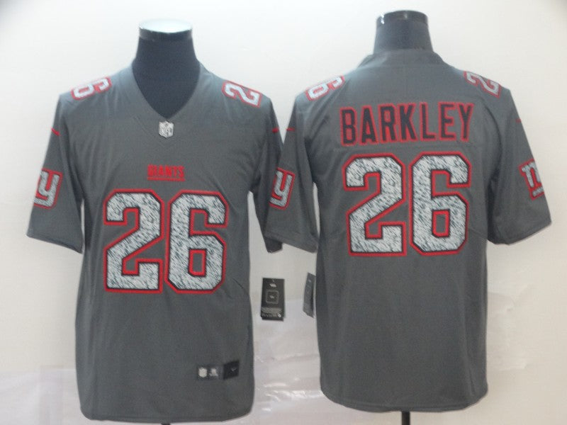 Men’s New York Giants Saquon Barkley #26 Gray Jersey