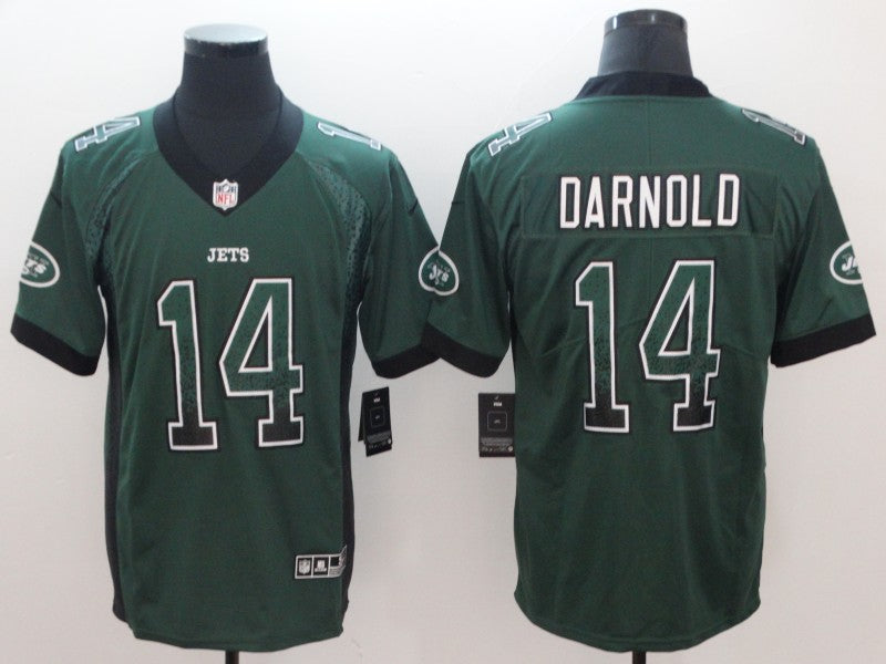 Men’s New York Jets #14 Sam Darnold Green Jersey