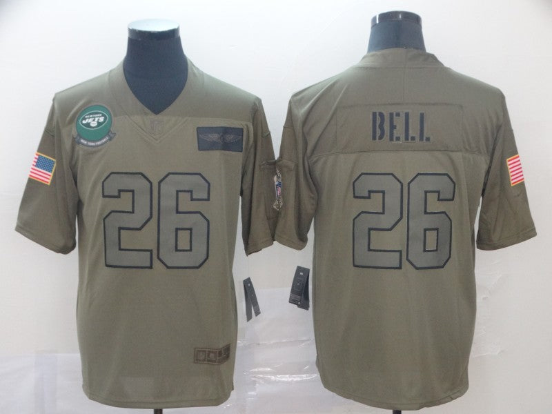 Men’s New York Jets Le’Veon Bell #26 Brown Jersey