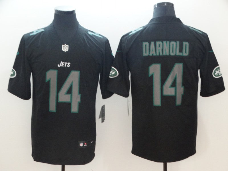 Men’s New York Jets Sam Darnold #14 Black Jersey