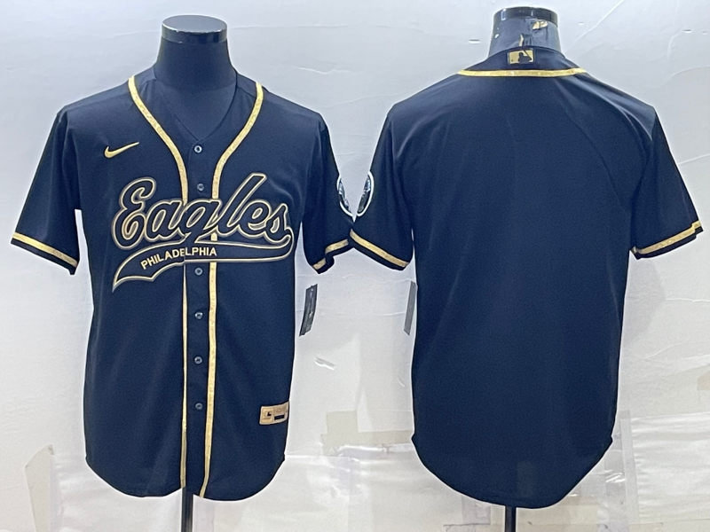 Men’s Philadelphia Eagles Black Blank Jersey