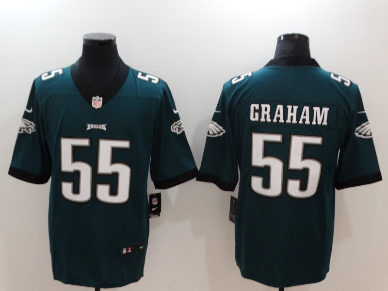 Men’s Philadelphia Eagles Brandon Graham #55 Midnight Green Jersey