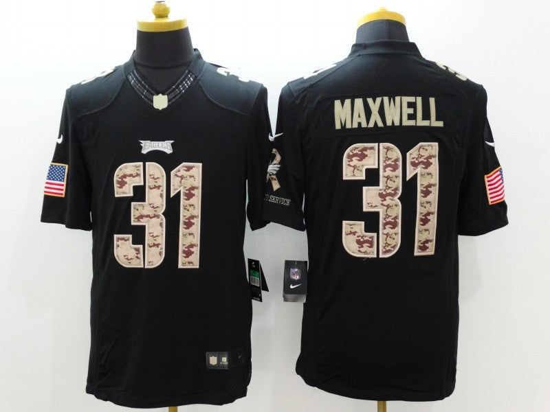 Men’s Philadelphia Eagles Byron Maxwell #31 Black Jersey