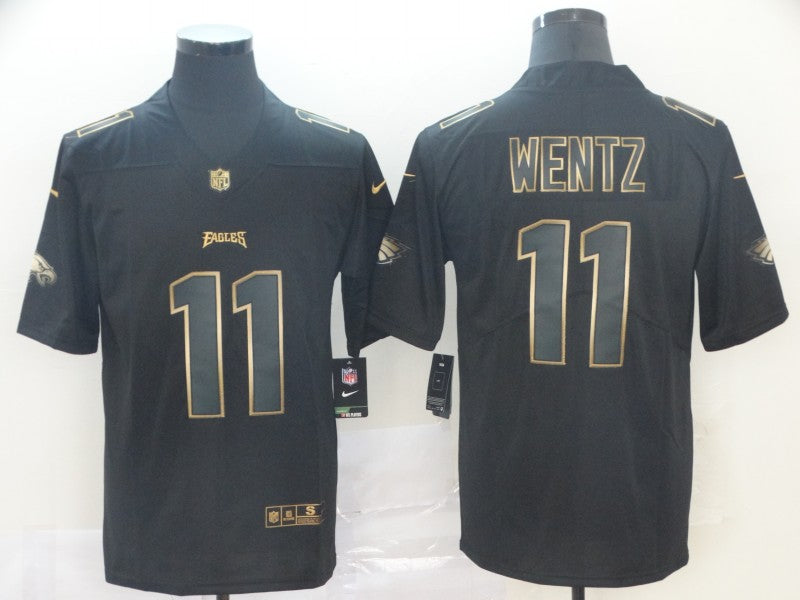Men’s Philadelphia Eagles Carson Wentz #11 Black Jersey