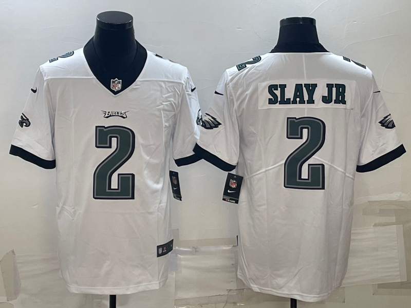 Men’s Philadelphia Eagles Darius Slay Jr. #2 White Jersey