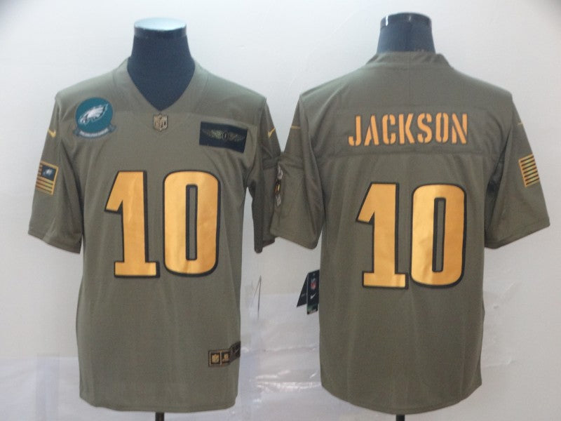 Men’s Philadelphia Eagles Desean Jackson #10 Brown Jersey