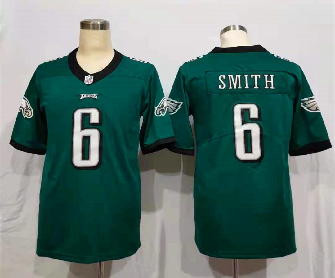 Men’s Philadelphia Eagles DeVonta Smith #6 Midnight Green Jersey