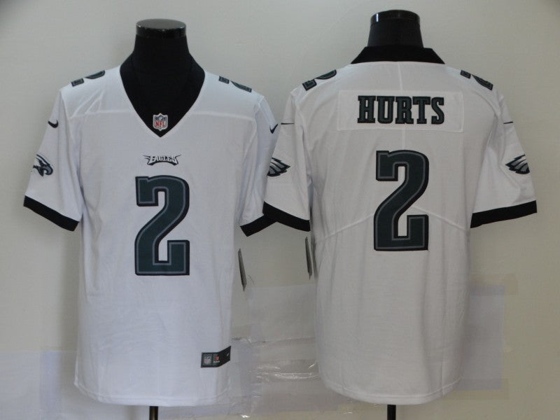 Men’s Philadelphia Eagles Jalen Hurts #2 White Jersey