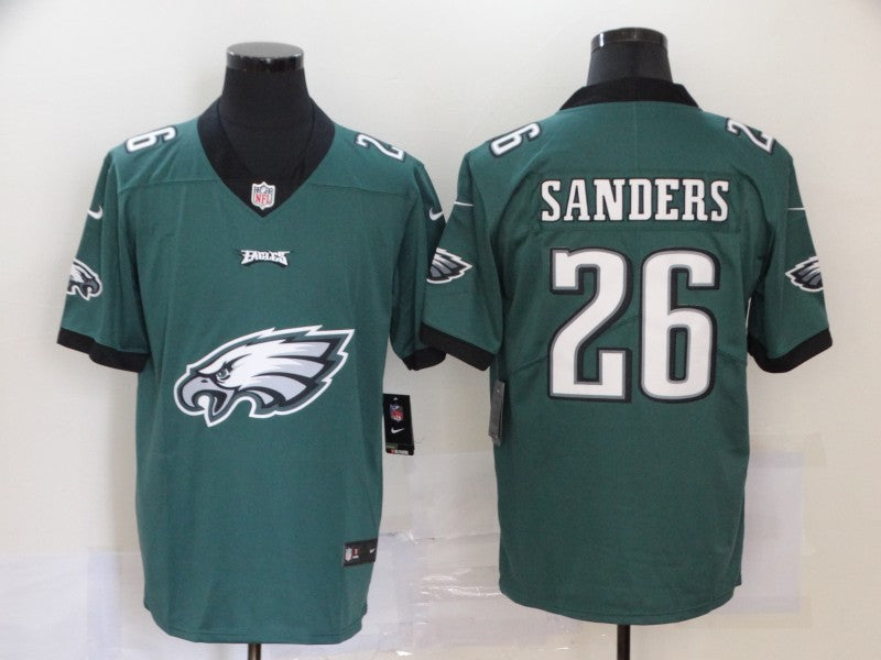 Men’s Philadelphia Eagles Miles Sanders #26 Midnight Green Jersey