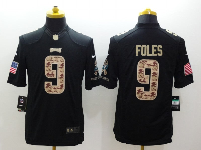 Men’s Philadelphia Eagles Nick Foles #9 Black Jersey