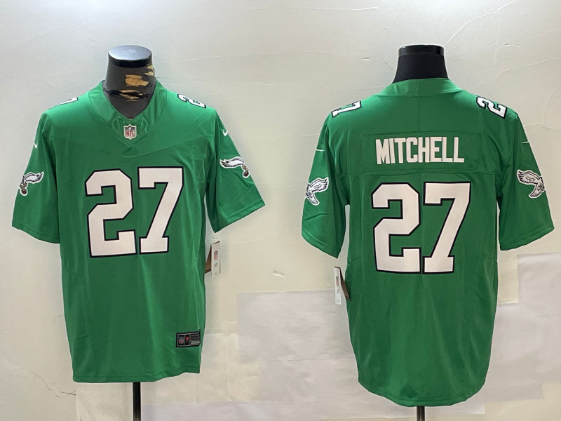 Men’s Philadelphia Eagles Quinyon Mitchell #27 Green Alternate Jersey