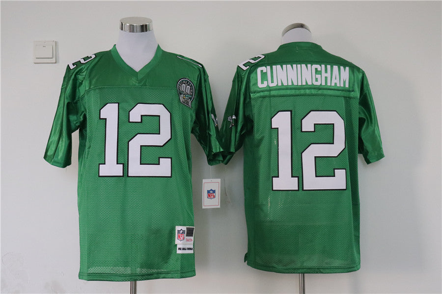 Men’s Philadelphia Eagles Randall Cunningham Mitchell & Ness Kelly Green Legacy Jersey