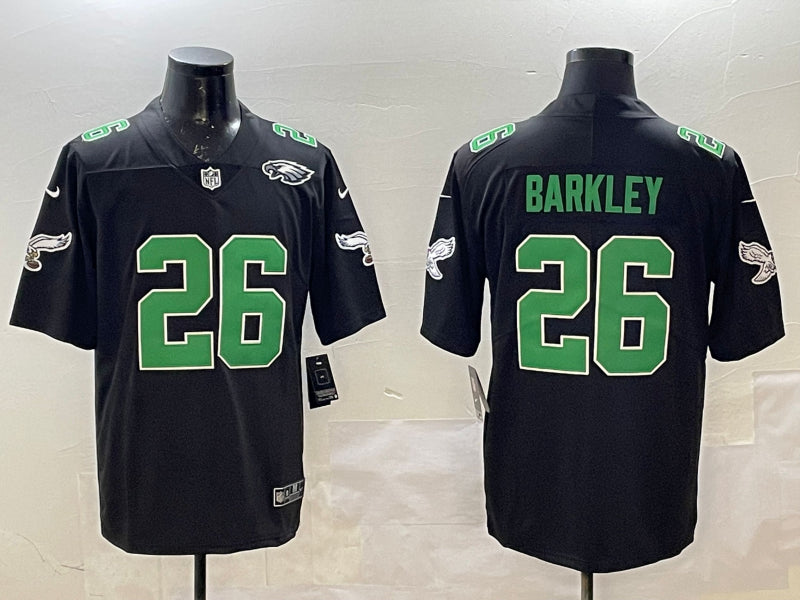 Men’s Philadelphia Eagles Saquon Barkley #26 Black Alternate Jersey