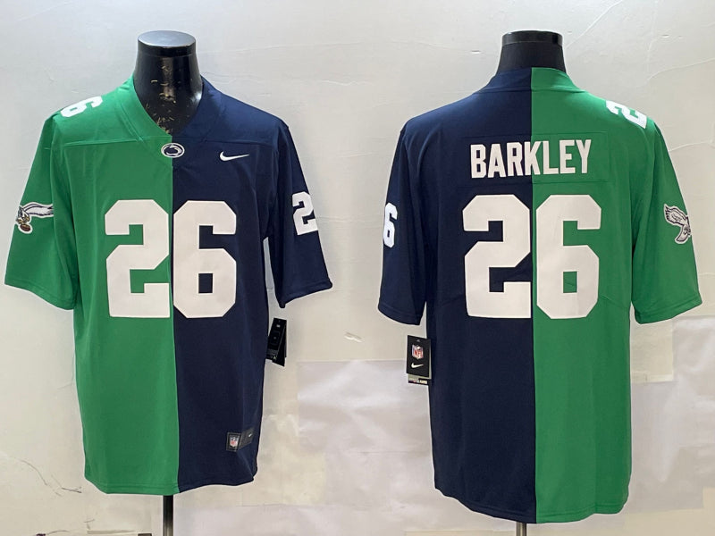 Men’s Philadelphia Eagles Saquon Barkley #26 Green/Navy Jersey