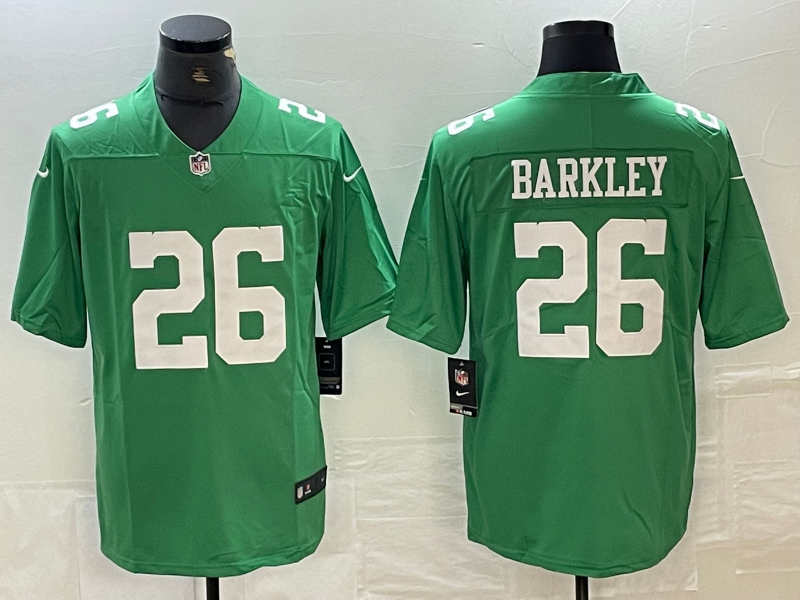 Men’s Philadelphia Eagles Saquon Barkley #26 Kelly Green Jersey