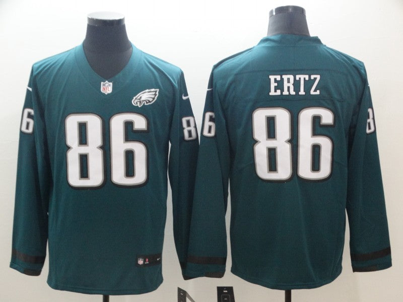Men’s Philadelphia Eagles Zach Ertz #86 Midnight Green Team Jersey