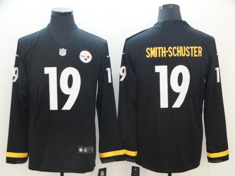 Men’s Pittsburgh Steelers #19 JuJu Smith-Schuster Black Authentic Jersey