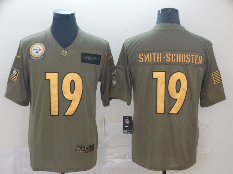 Men’s Pittsburgh Steelers #19 JuJu Smith-Schuster Brown Jersey