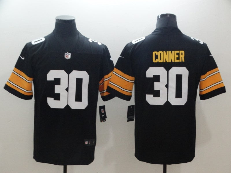 Men’s Pittsburgh Steelers #30 James Conner Black Jersey