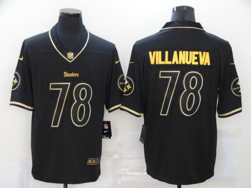 Men’s Pittsburgh Steelers Alejandro Villanueva #78 Black Jersey