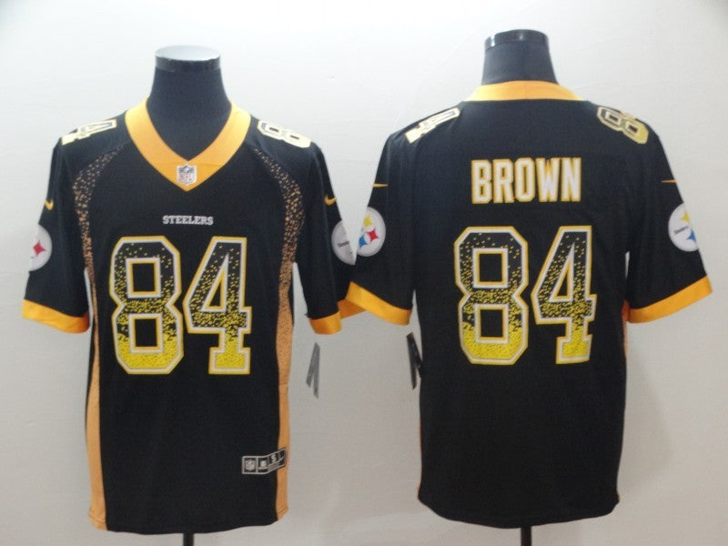 Men’s Pittsburgh Steelers Antonio Brown #84 Black Jersey