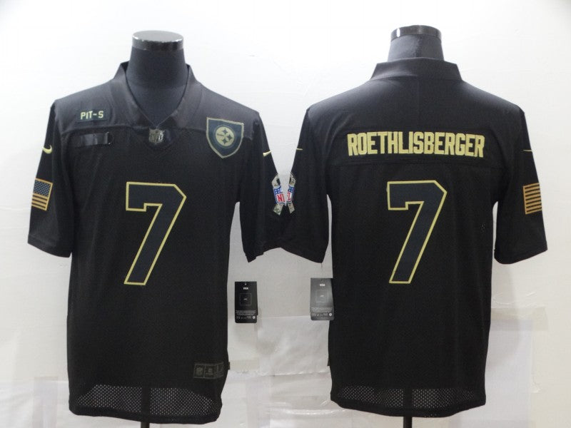 Men’s Pittsburgh Steelers Ben Roethlisberger #7 Black Jersey