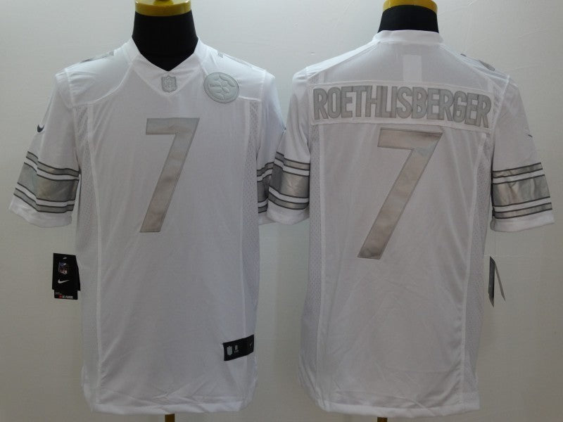Men’s Pittsburgh Steelers Ben Roethlisberger #7 White Jersey