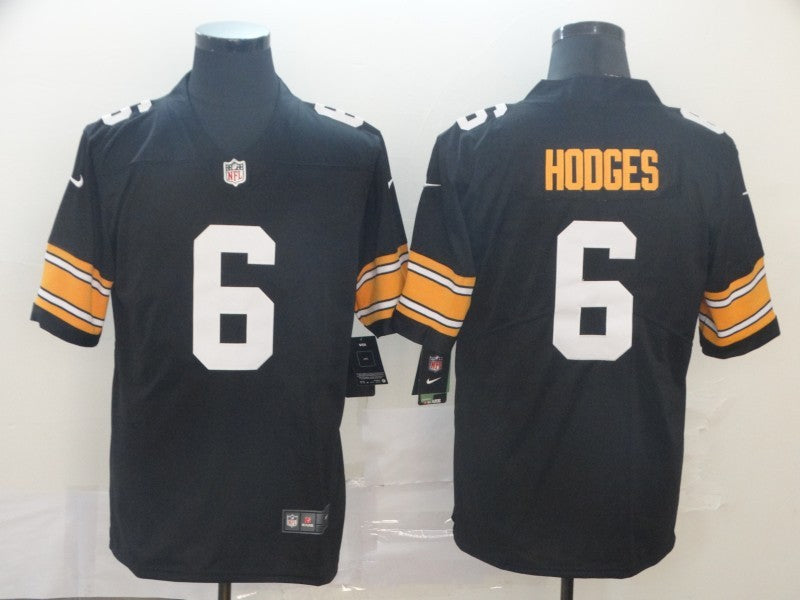 Men’s Pittsburgh Steelers Devlin Hodges #6 Black Jersey