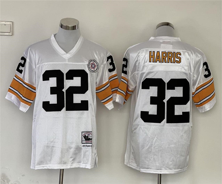 Men’s Pittsburgh Steelers Franco Harris Mitchell & Ness White Legacy Jersey