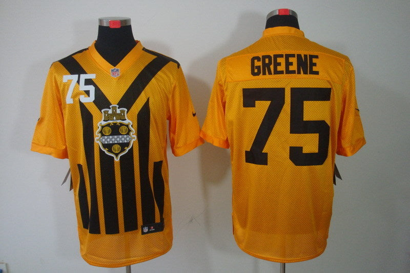 Men’s Pittsburgh Steelers Joe Greene #75 Gold Jersey