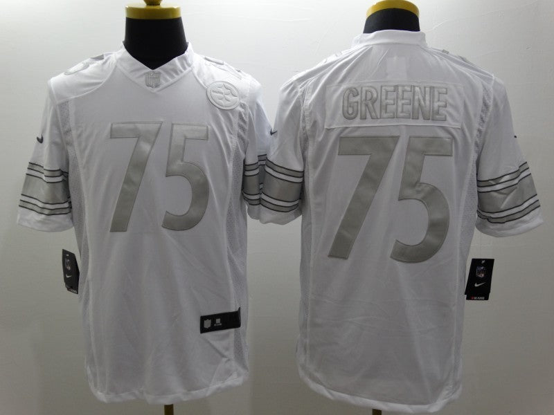 Men’s Pittsburgh Steelers Joe Greene #75 White Jersey