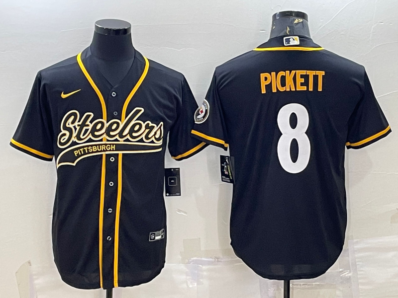 Men’s Pittsburgh Steelers Kenny Pickett #8 Black Jersey
