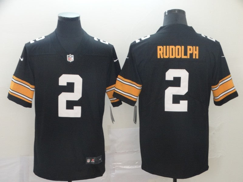 Men’s Pittsburgh Steelers Mason Rudolph #2 Black Jersey